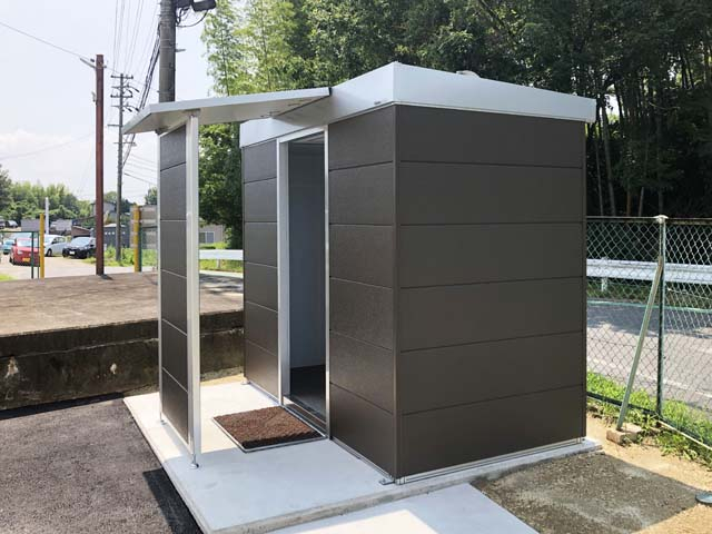 ###u.ハマネツ (1563367) プレミアム 屋外トイレ COMS plus コムズトイレプラス 3室タイプ 水洗タイプ 小便器＋手洗＋洋式便器 受注約1ヵ月