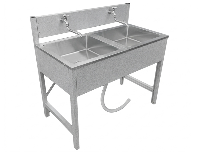 仮設シンク2槽式