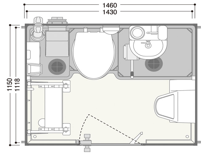 TU-CTLF4FL 小便器付